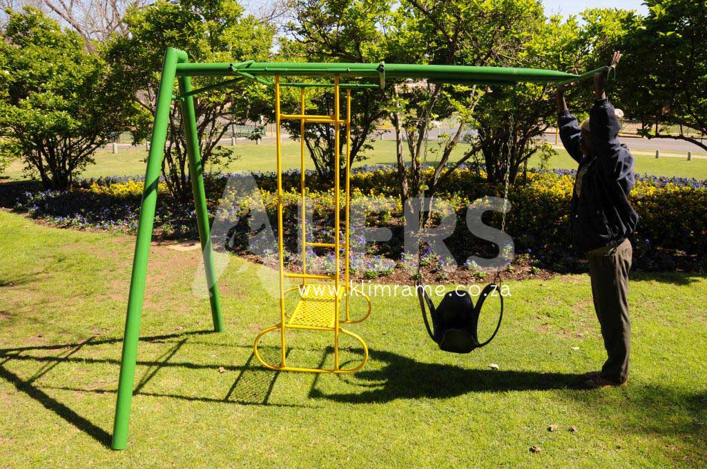 Swing Attachment With 1 Tyre Swings + See Saw Swing